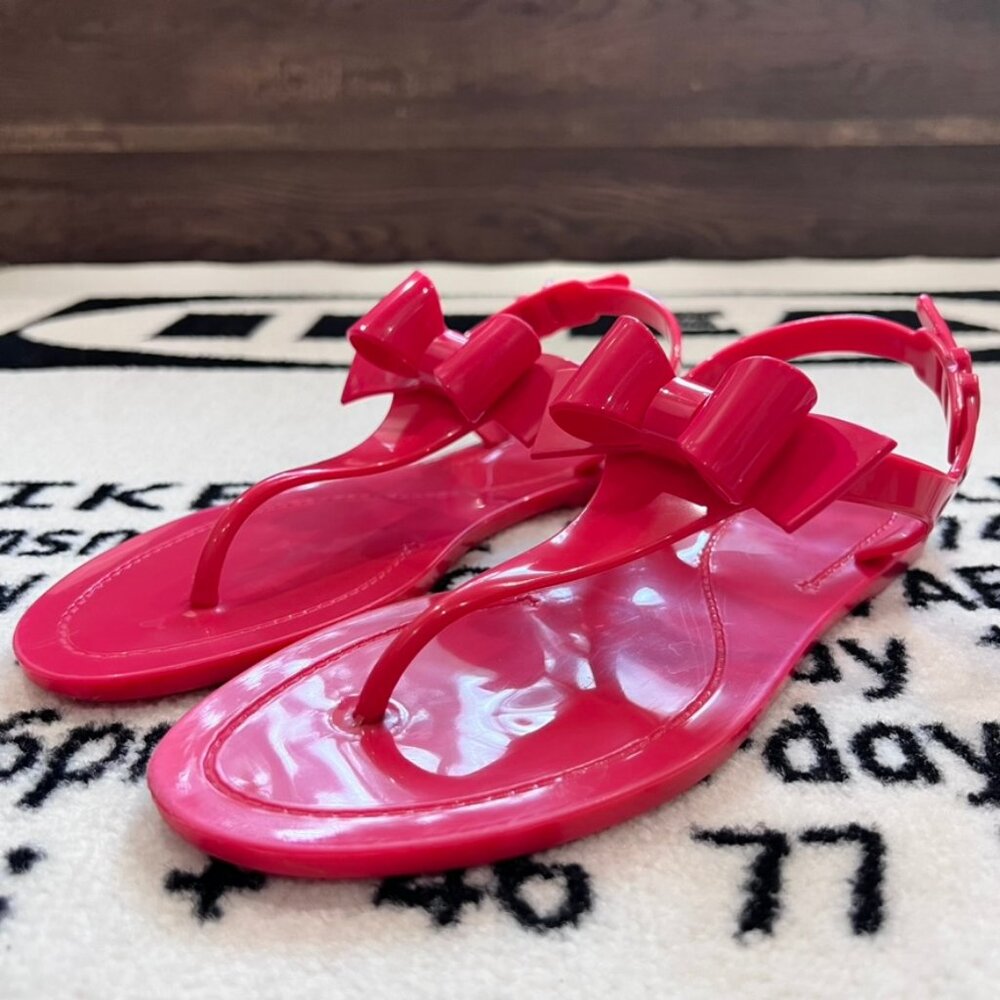 RED Valentino Bow Rubber Sandal - Size 35EU